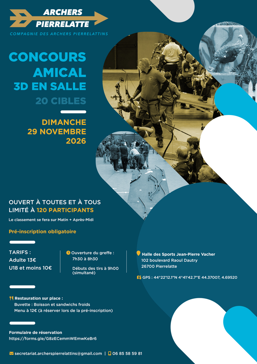 Concours amical tir 3D en salle